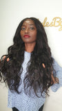 lace closure body wave 24 inches wig