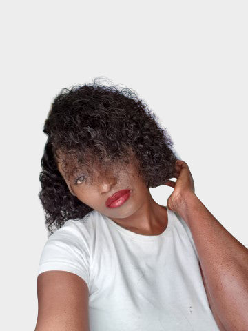 lace frontal curly pixie wig uk