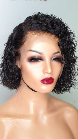 lace frontal curly pixie wig uk