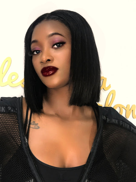 5x5  LACE CLOSURE STRAIGHT  BOB WIG UK