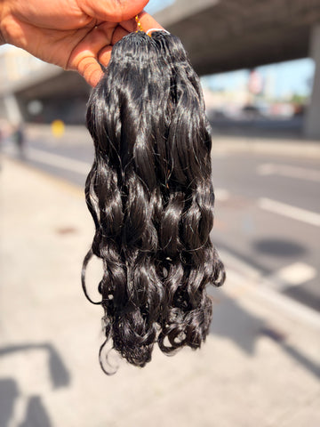 Water Wave Crochet Human Hair Extensions UK – Miracle Knots & Invisible Crochet Hair
