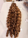 Highlighted Burmese Coily Crochet Human Hair