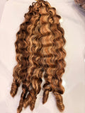 Highlighted Burmese Coily Crochet Human Hair