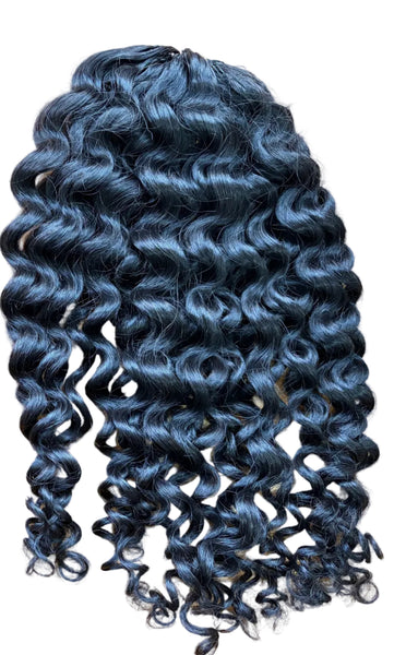 Crochet human hair  extensions deep curls