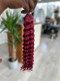 Burgundy/red  braiding hair extension for boho braids