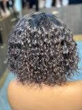 hd lace curly short bob wig