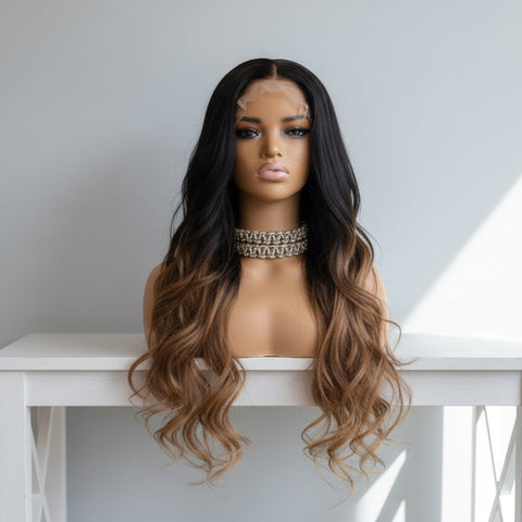 24" Luxury Ombré Glueless Lace Wig | 5x5 Closure