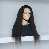 frontal kinky straight wig 