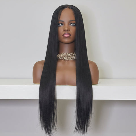 long wig closure  gluesless wig