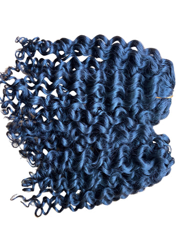 Crochet human hair  extensions deep curls