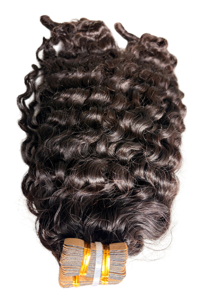 raw curly tape in 