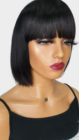 CITY GIRL Glueless Bob with Fringe