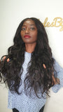 lace closure body wave 24 inches wig 