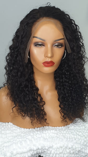lace frontal deep curls custom wig
