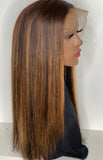 HIGHLIGHT BROWN LACE FRONTAL WIG